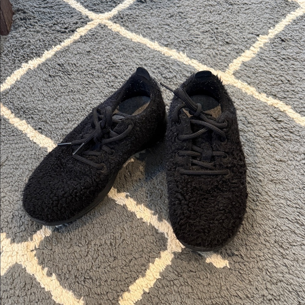Allbirds Black Wool Runner Fluff Sneakers